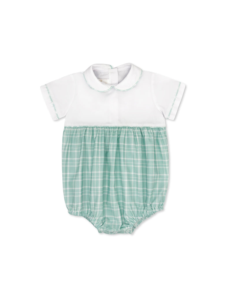 Baby Bea Bubble - Gulfport Green Plaid