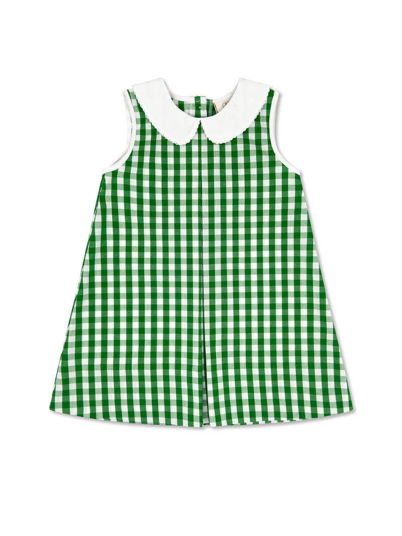 Caroline Dress - Augusta Green Gingham