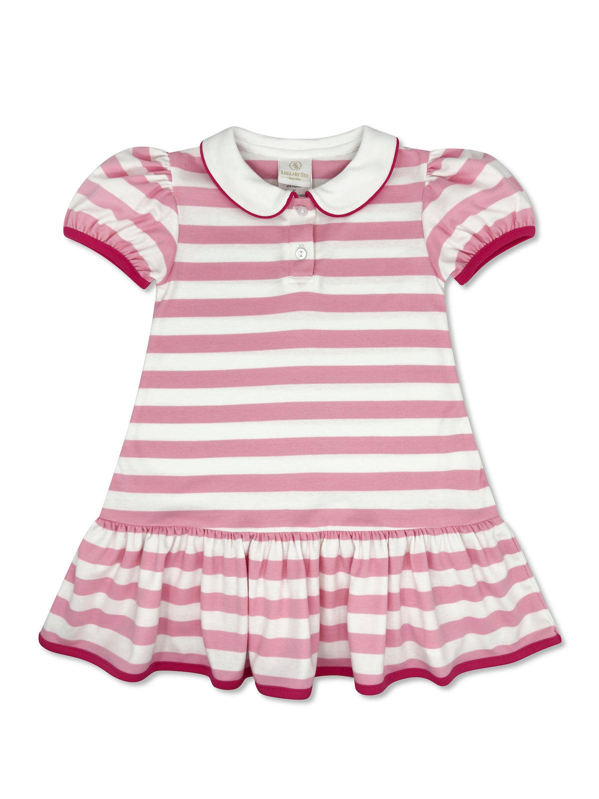 Mary Margaret Dress - Sumter Pink Stripe, Hilton Head Hot Pink