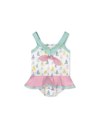 Nora Swimsuit - Seahaven Sailboat, Poolside Pink