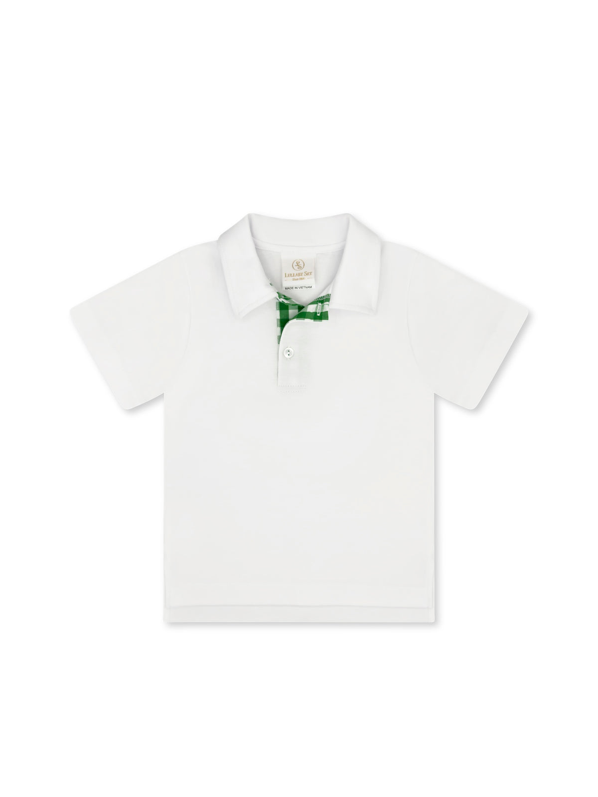 Parker Polo - Legacy White, Augusta Green Gingham