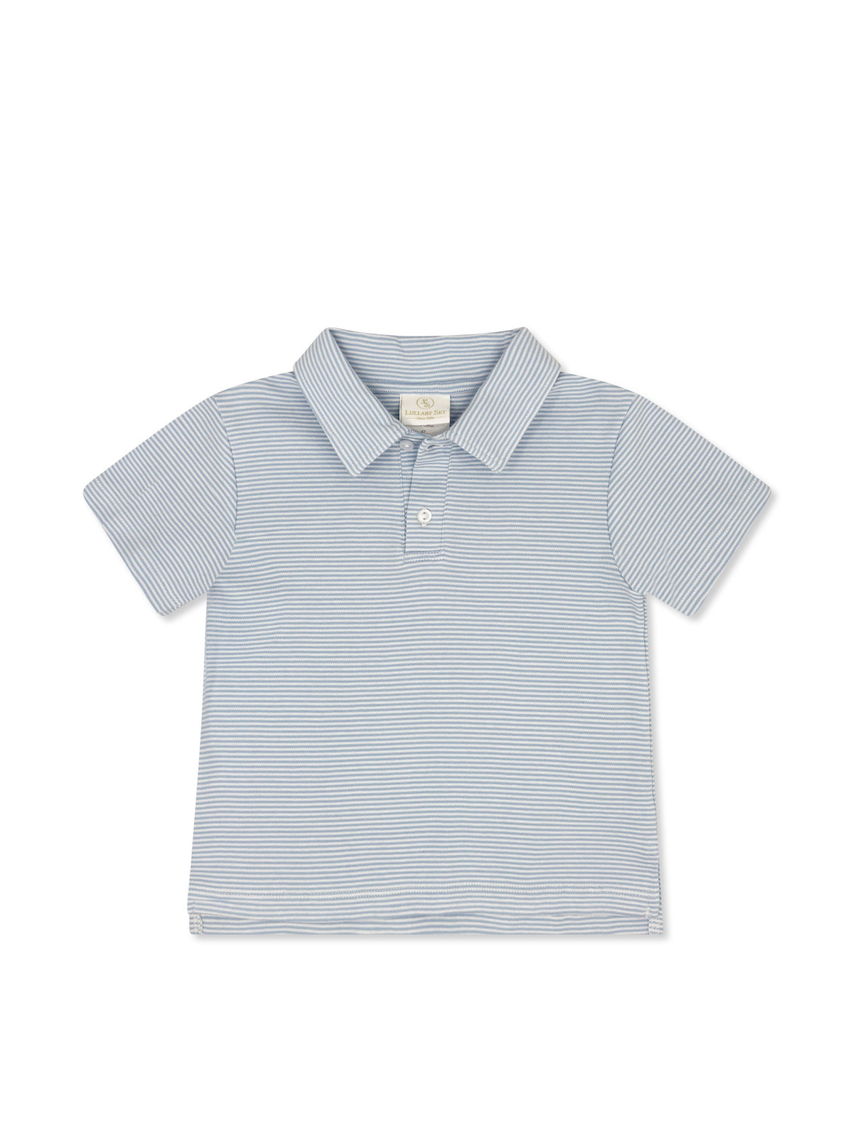 Parker Polo - Seaside Blue Ministripe