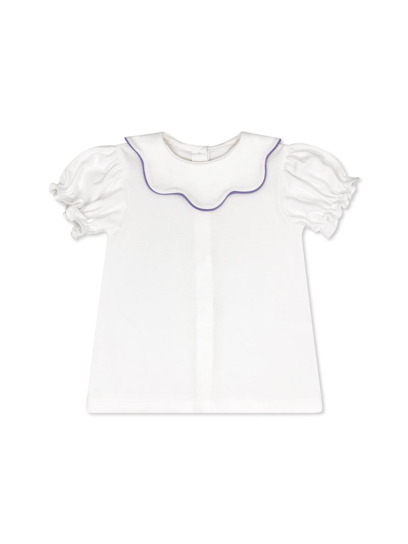 Scarlett Blouse - Legacy White, Playful Purple