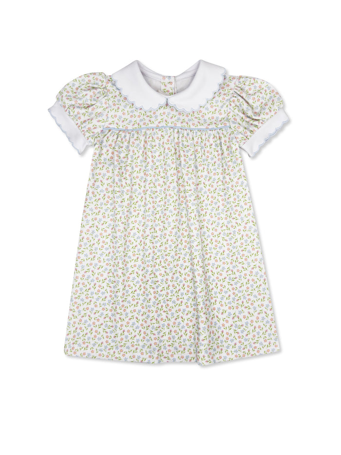 Special Moments Dress - Fairhope Floral, Bluffton Blue