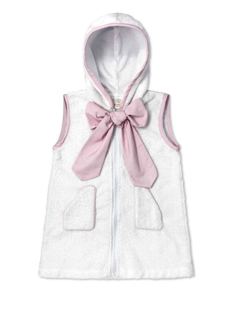 Summer Days Cover Up - Legacy White, Baby Pink Minigingham