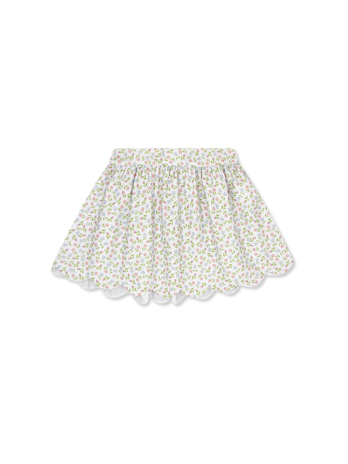 Susie Scallop Skirt - Fairhope Floral