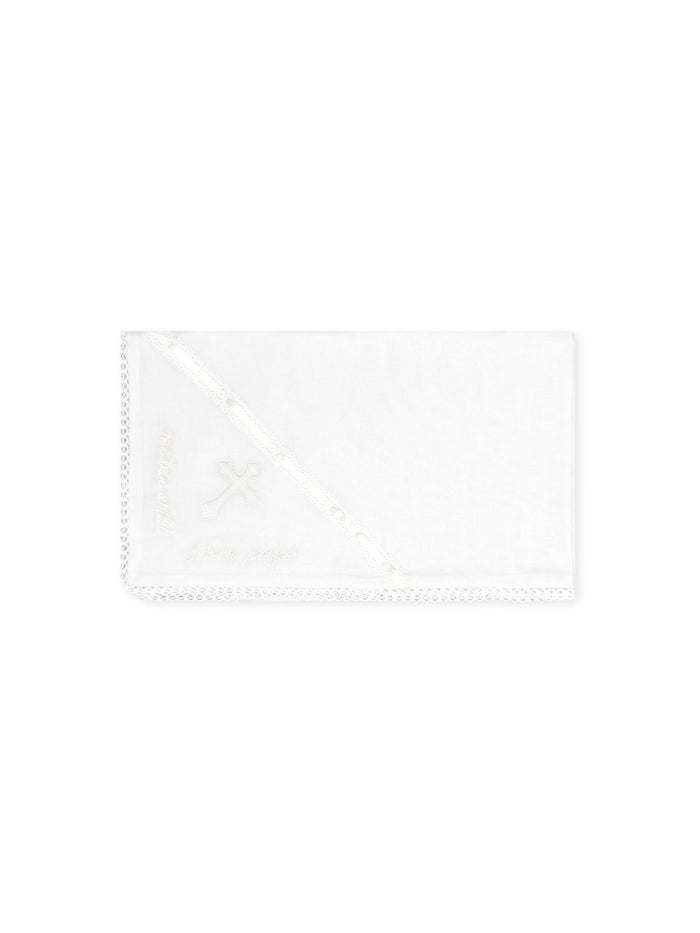 Heirloom Blanket - Blessings White, Cross