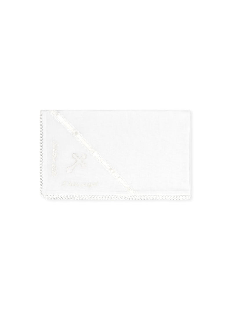 Heirloom Blanket - Blessings White, Cross