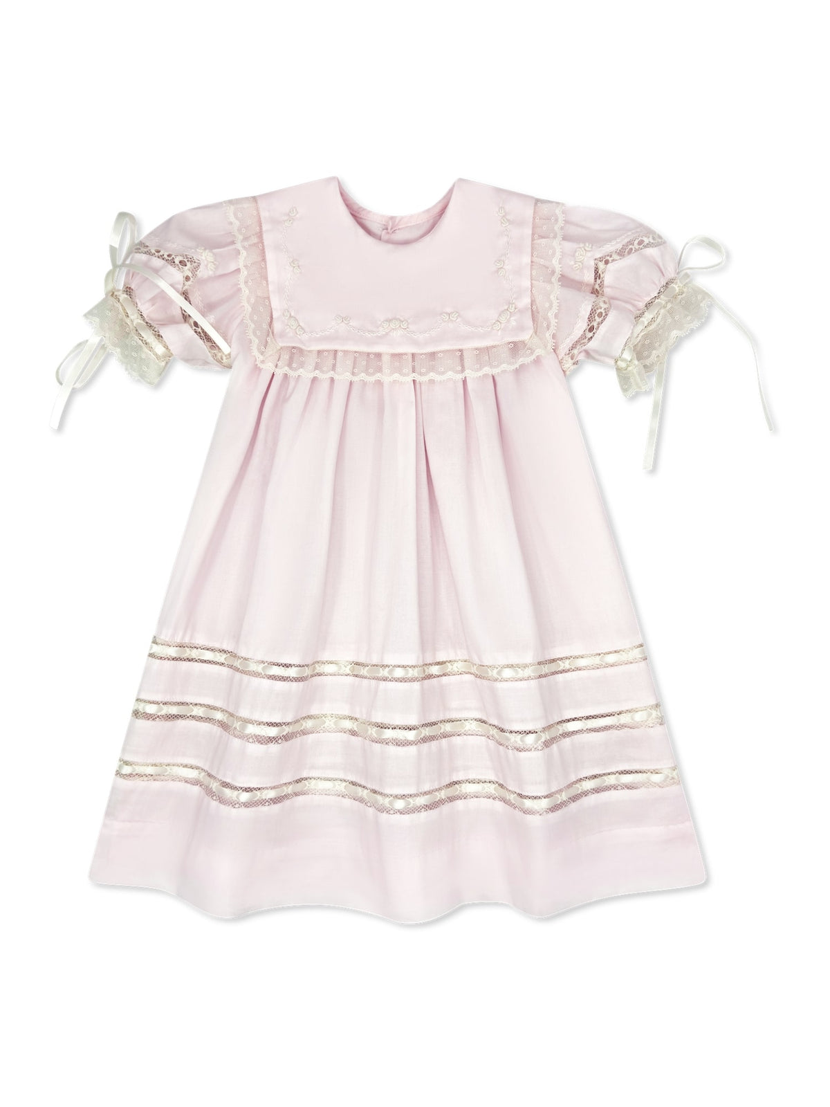 Elle A. Dress - Blessings Pink, Ecru