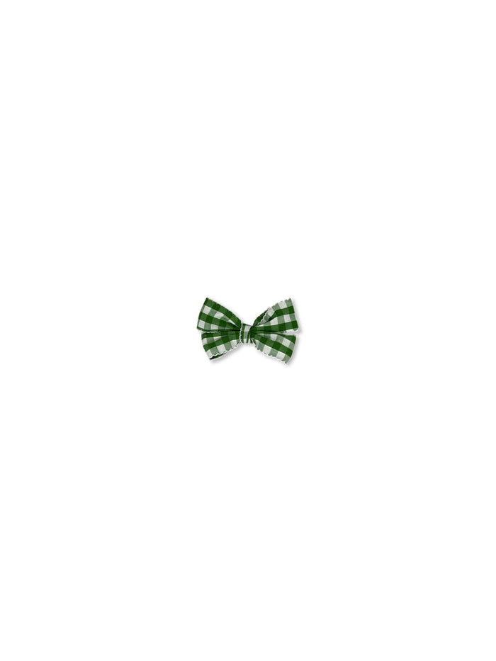 Hallie Hair Bow - Augusta Green Gingham