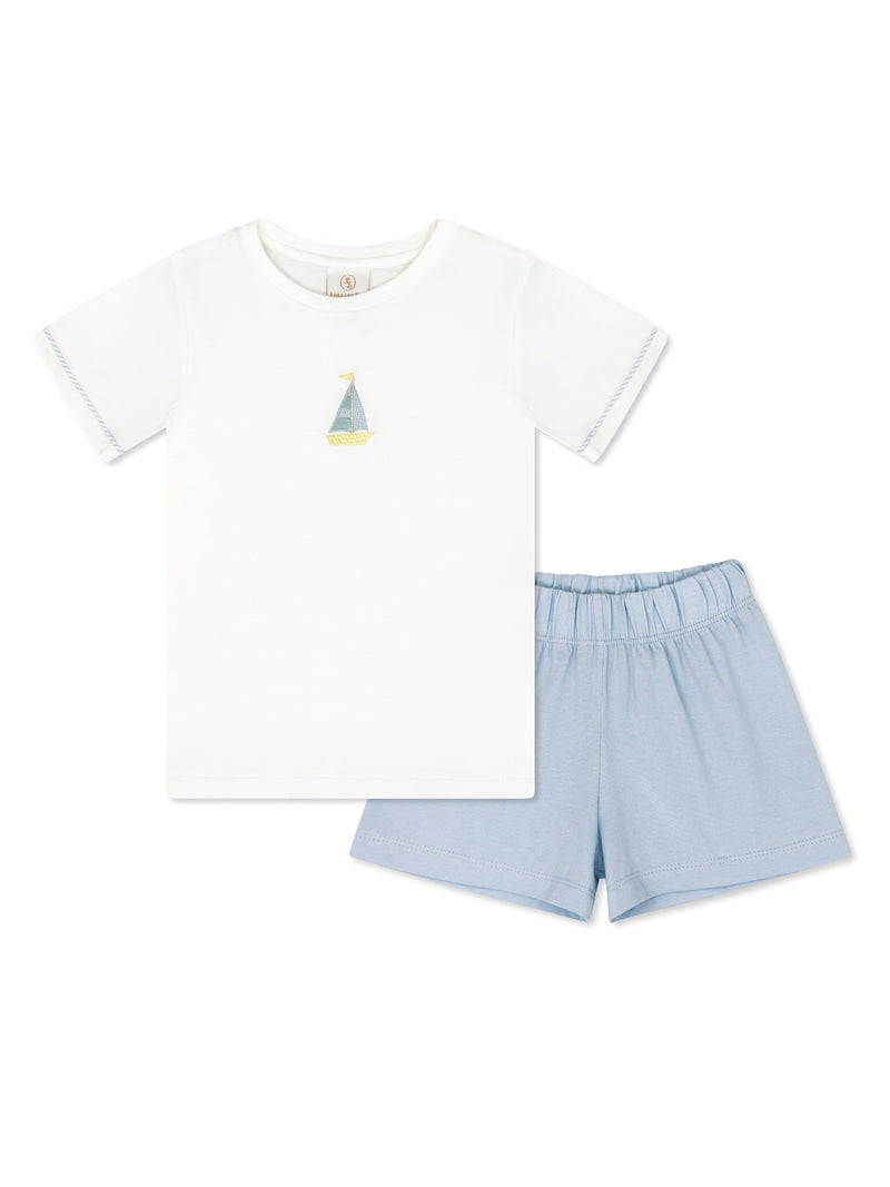 Preston Short Set - Legacy White, Boston Blue Seerscuker, Seahaven Sailboat