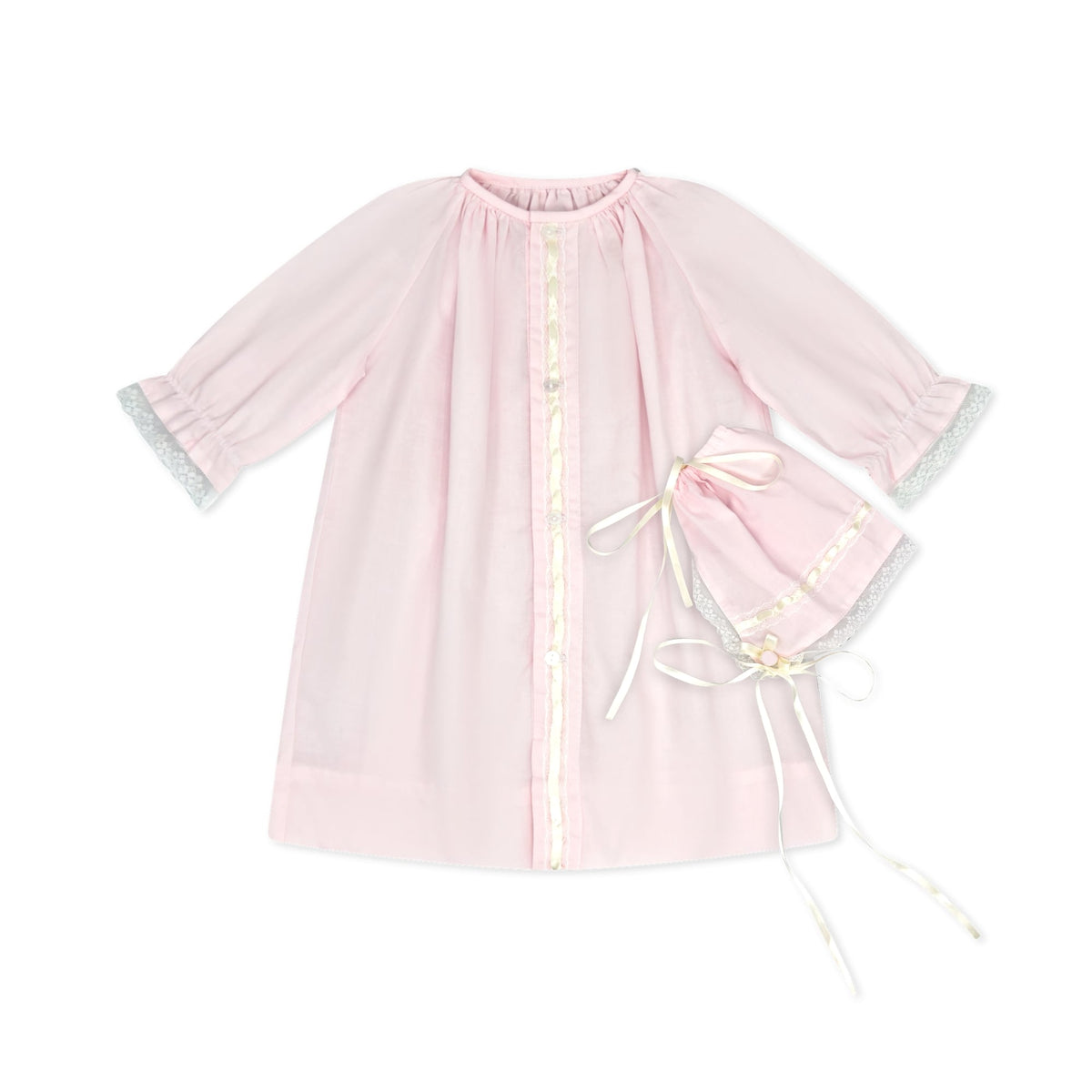 Original Daygown Set - Blessings Pink, Ecru.