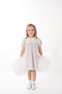 Ruth Ribbon Dress - King Street Windowpane