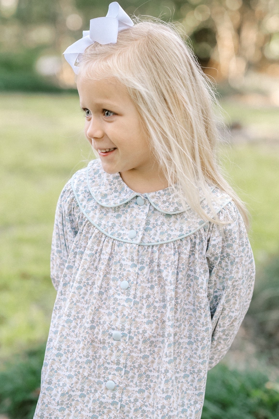 Collette Dress Long Sleeve - Whispering Floral Blooms