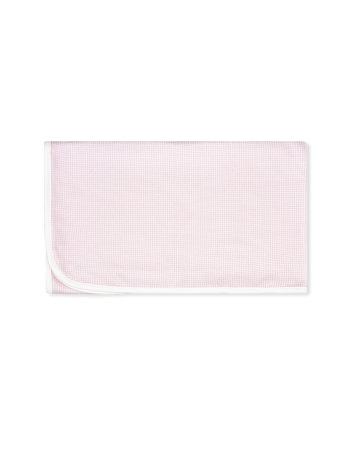 Bundled Up Blanket - Baby Pink Minigingham