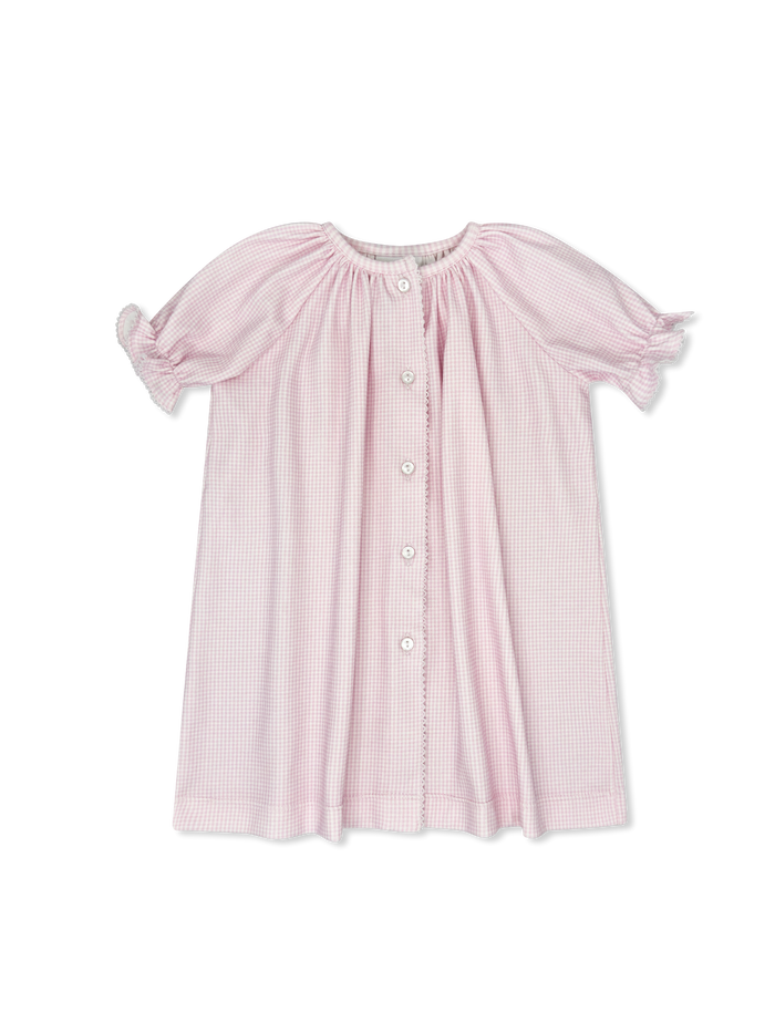 Vintage Daygown - Baby Pink Minigingham