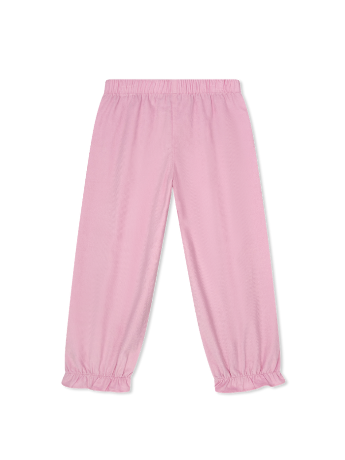 Gloria Gathered Pant - High Point Pink Corduroy
