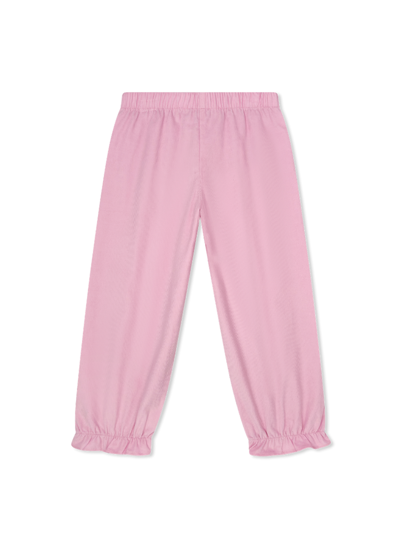 Gloria Gathered Pant - High Point Pink Corduroy
