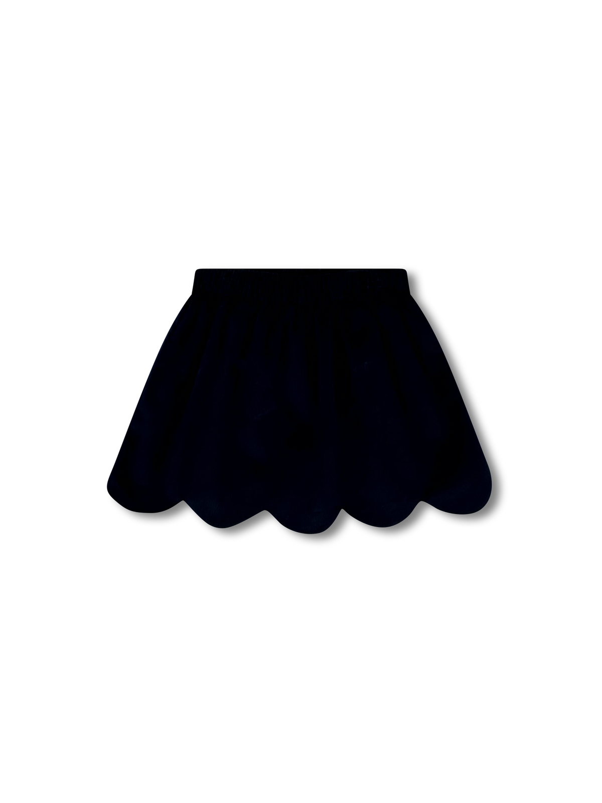 Susie Scallop Skirt - High Point Navy Corduroy