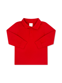 Parker Polo Long Sleeve - Raleigh Red Knit