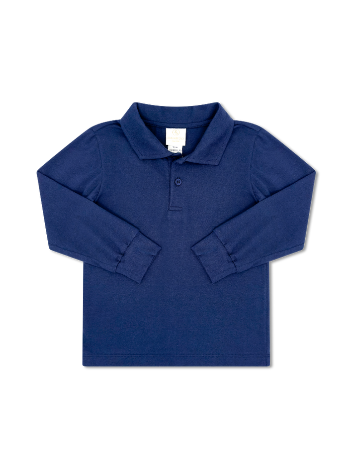 Parker Polo Long Sleeve - Napa Navy