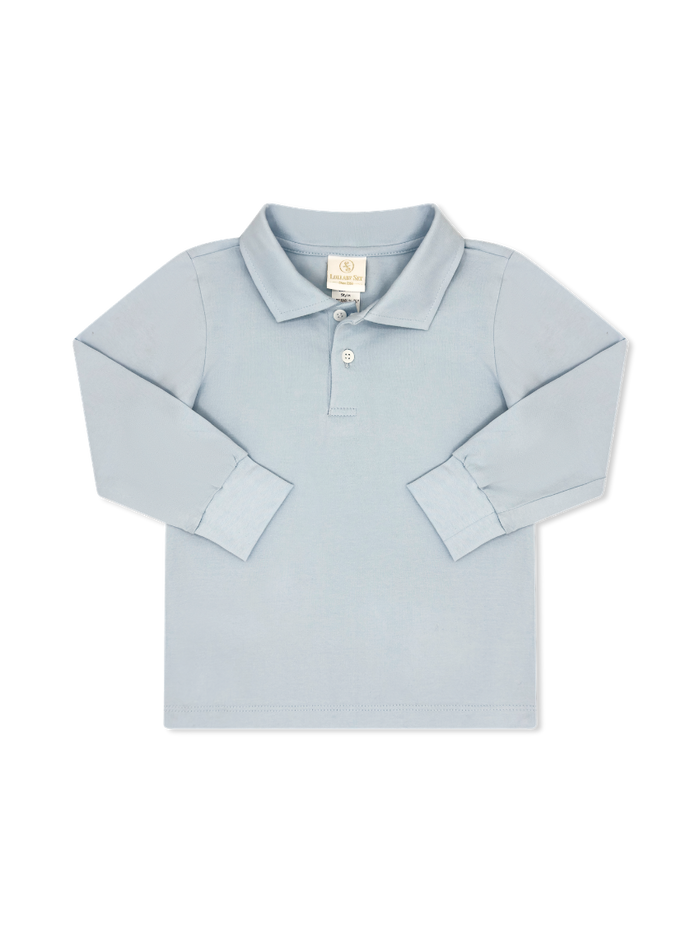 Parker Polo Long Sleeve - Bluffton Blue Knit