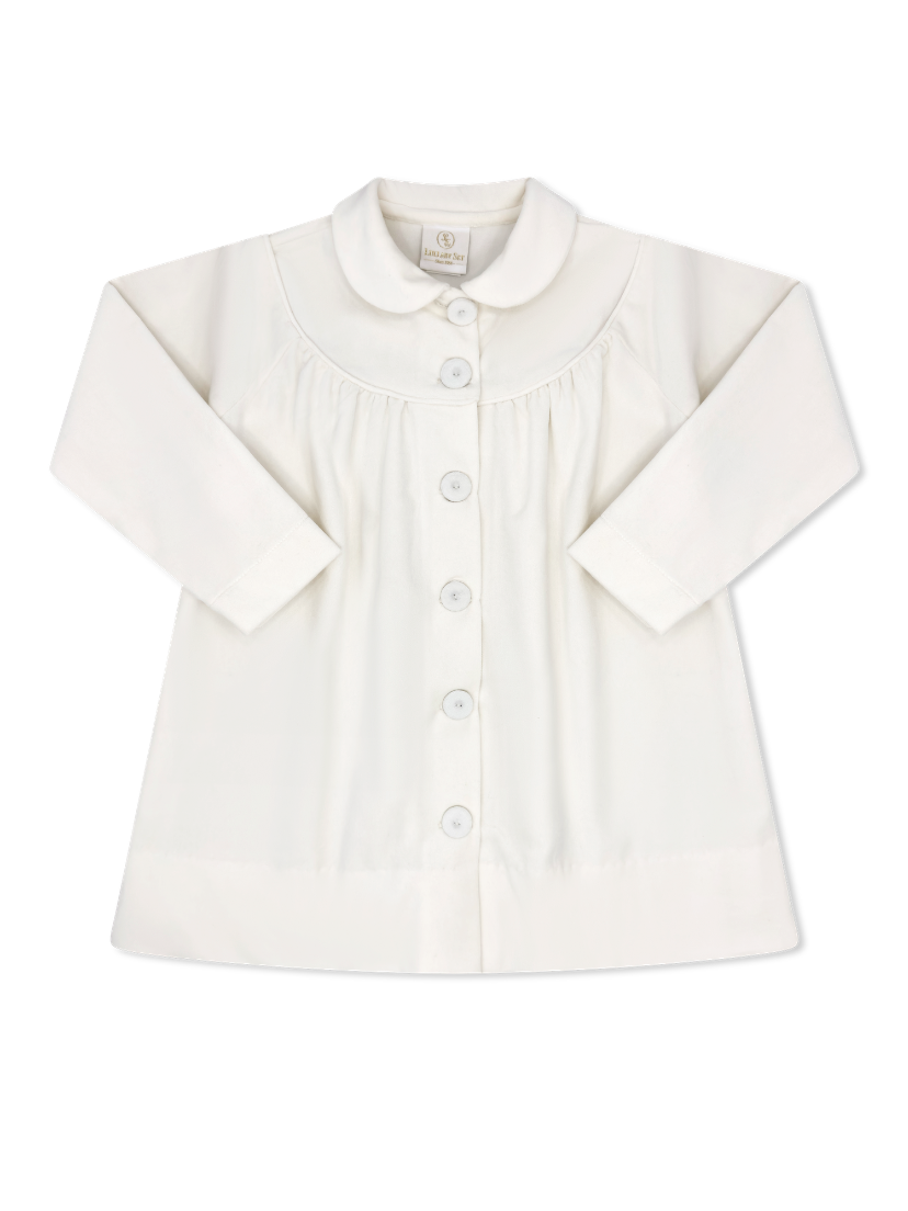 Collette Coat - Winter White Velvet