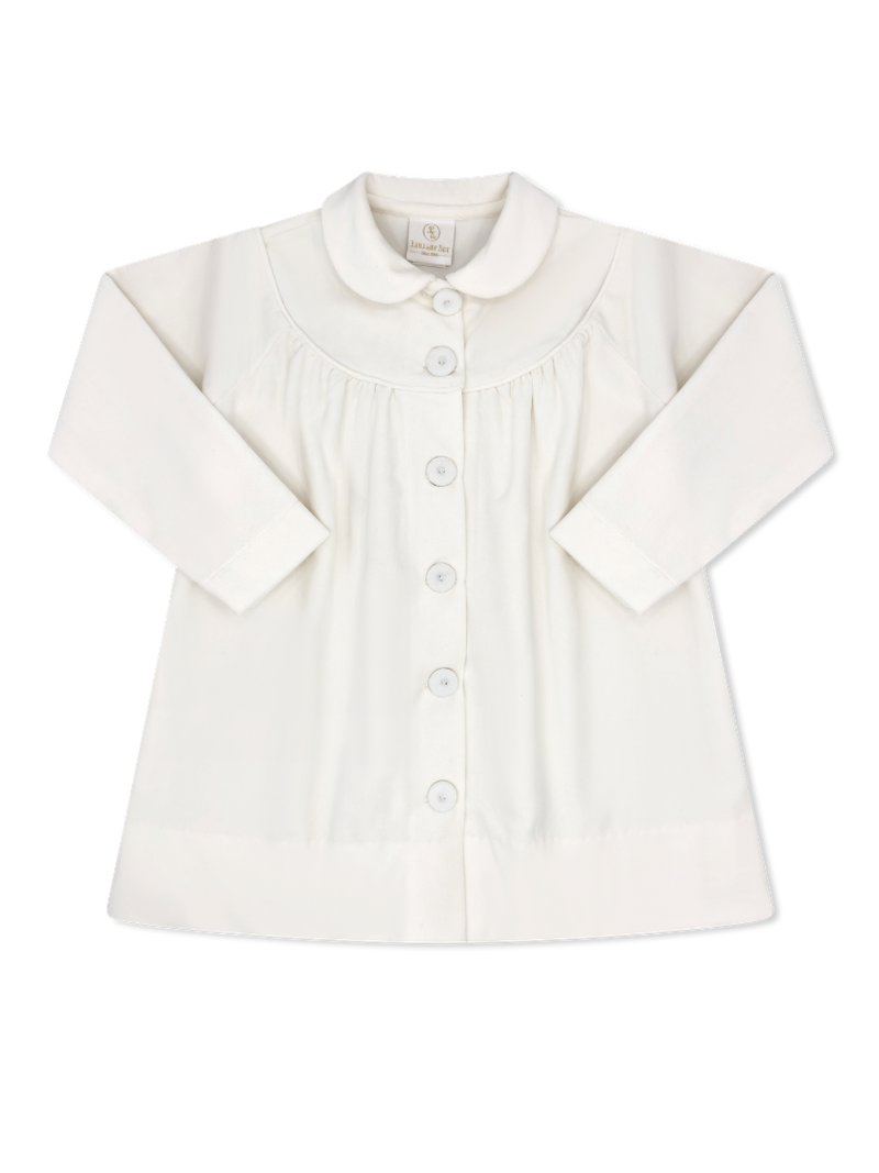 Collette Coat - Winter White Velvet