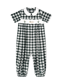River Romper - Gardner Green Check, Mallard