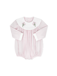 Sandra Bubble Long Sleeve - Blessing Pink Batiste, Flowers
