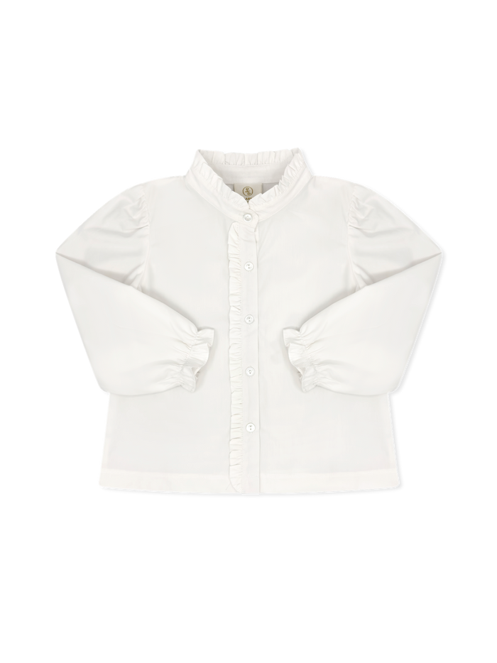 Polly Blouse Long Sleeve - Winslow White (FW25)