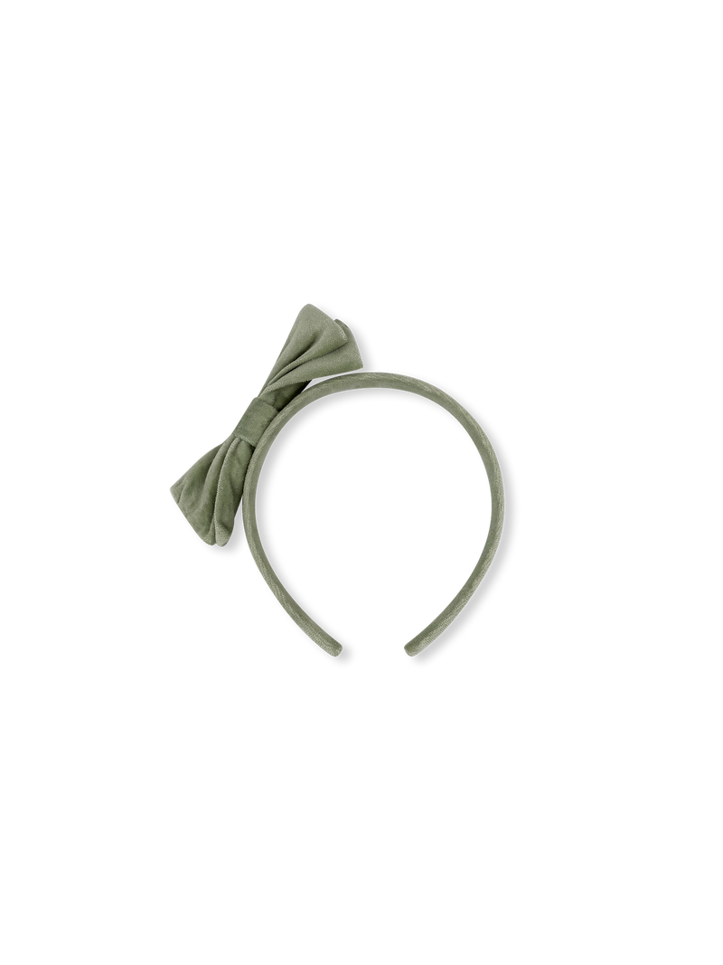 Hadley Headband - Leyland Green Velvet