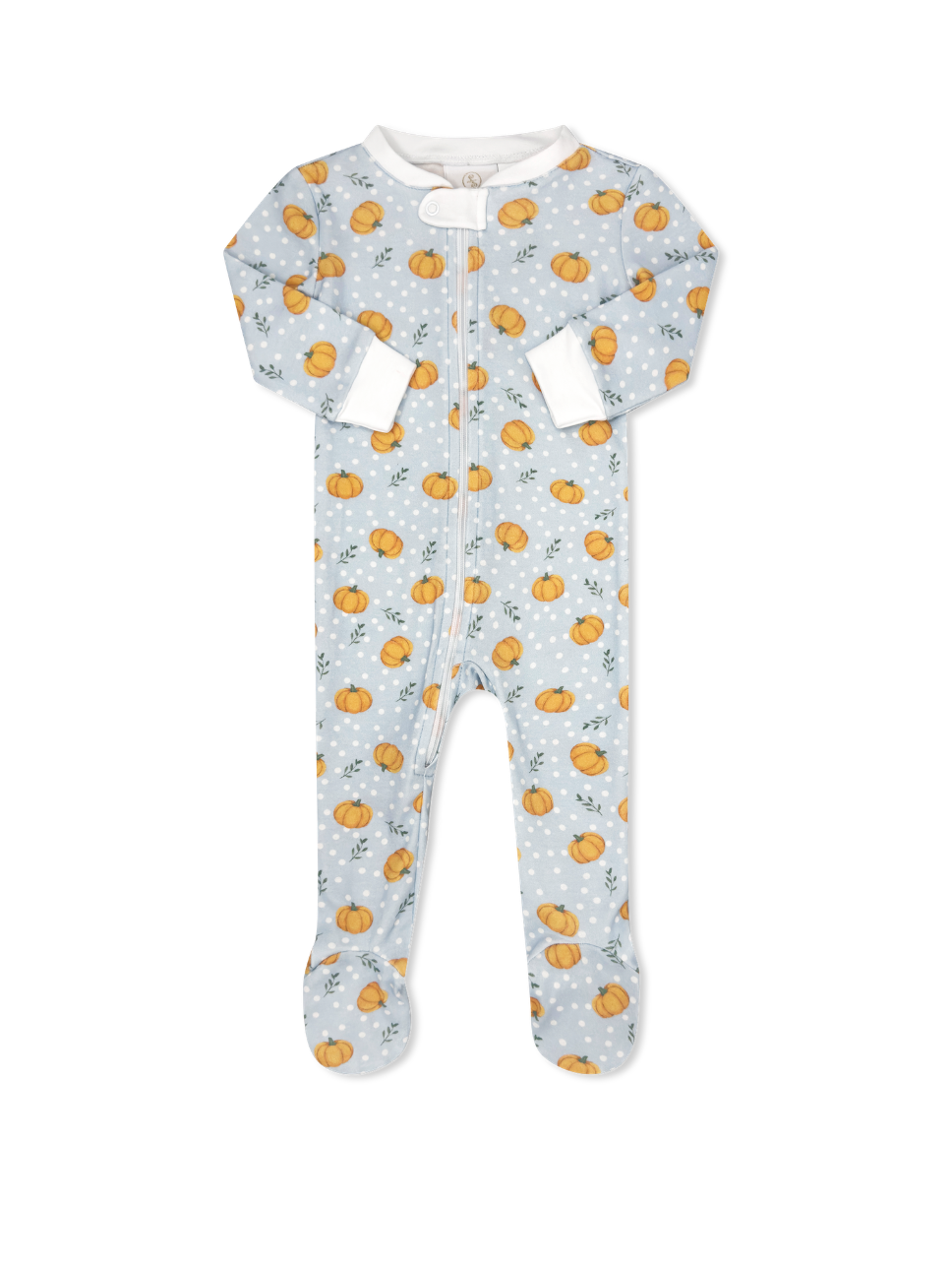 Once Upon A Time Footie - Pumpkin Patch Delight, Blue