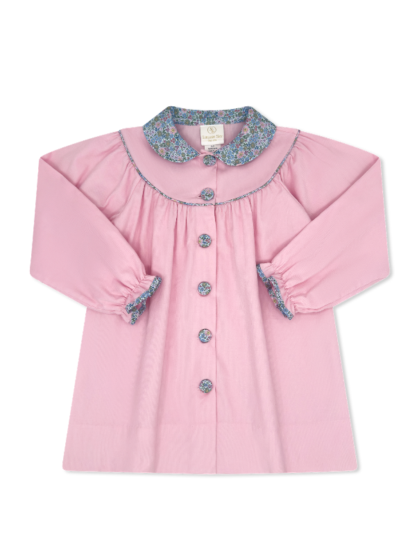 Collette Dress Long Sleeve - Princeton Pink Corduroy, Middletown Floral