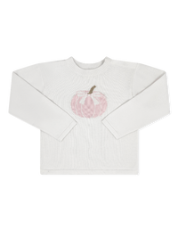 Cozy Up Sweater - Winter White, Pink Pumpkin