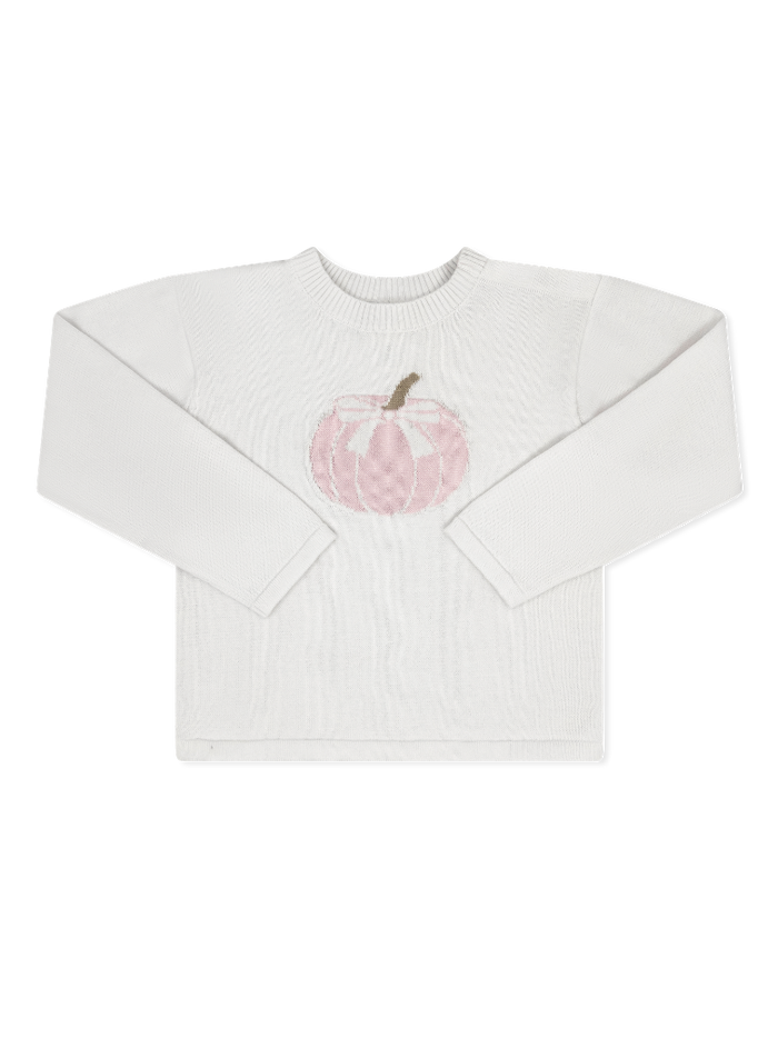 Cozy Up Sweater - Winter White, Pink Pumpkin