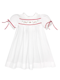 Tiny Town Dress - Winslow White Batiste, Holly