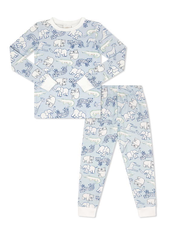 Sweet Pea PJ Set - They All Asked For You, Blue
