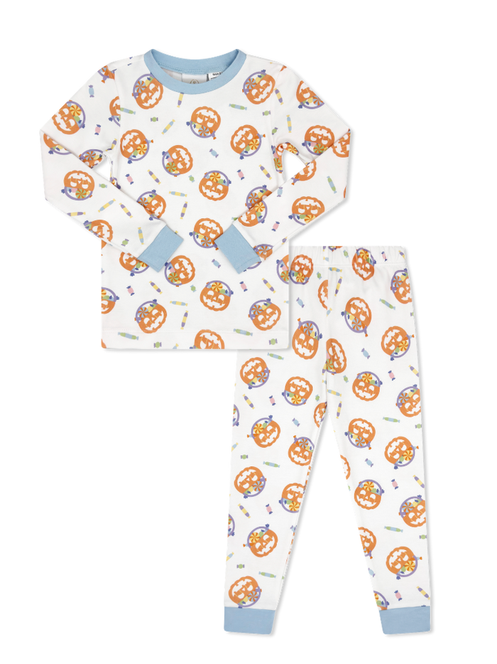Sweet Pea PJ Set - Boo to You, Bluffton Blue