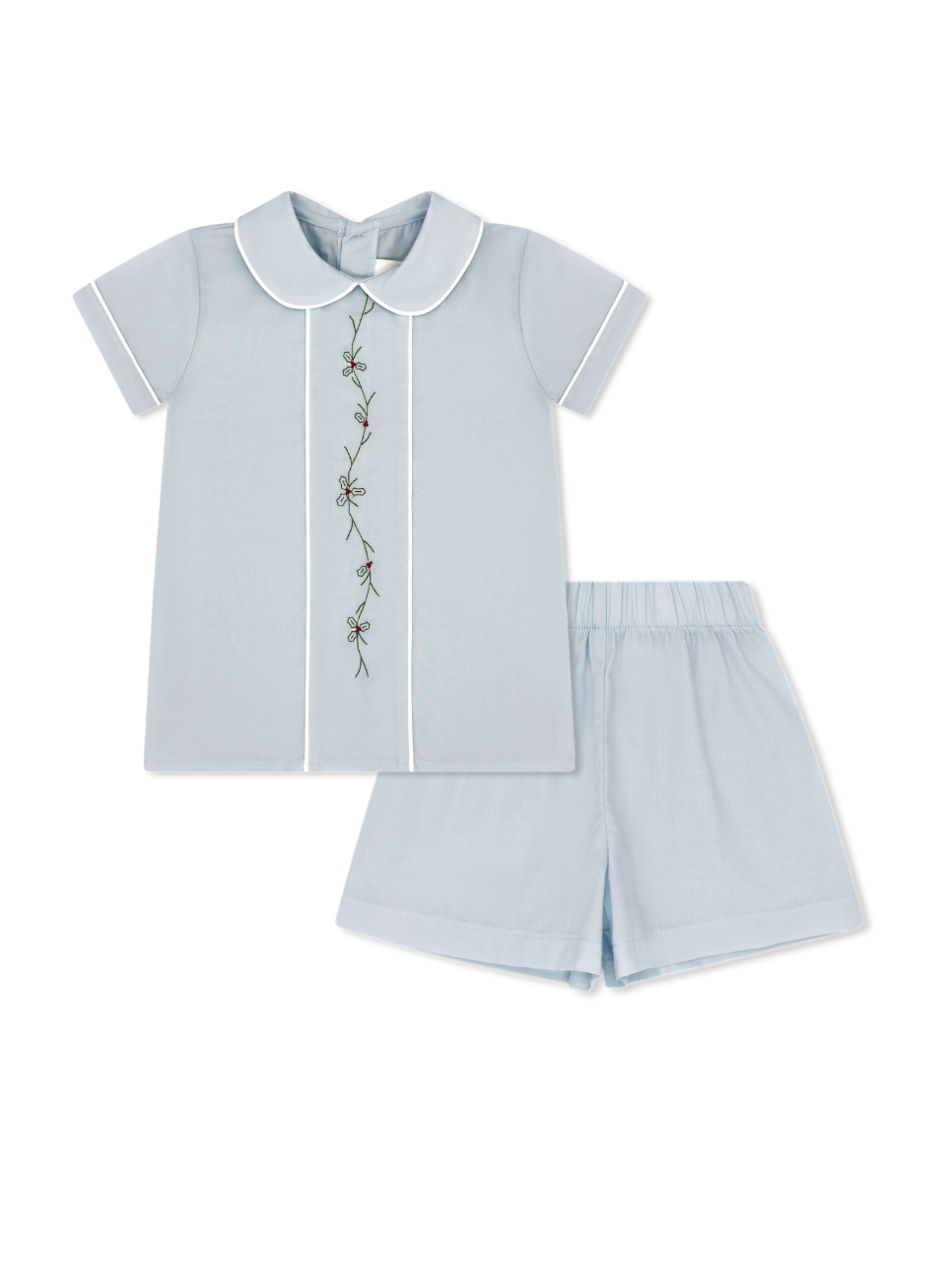Jonathan Short Set - Boston Blue Batiste, Holly