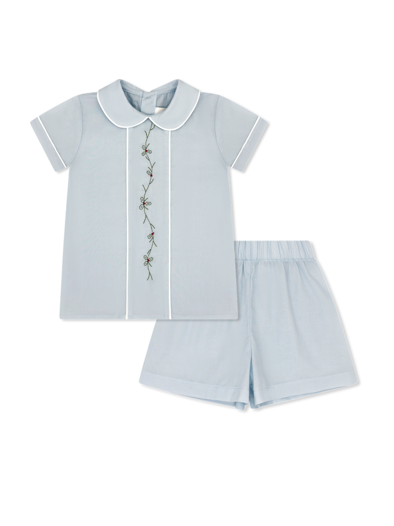 Jonathan Short Set - Boston Blue Batiste, Holly