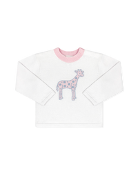 Cozy Up Sweater - Sterling White, Giraffe
