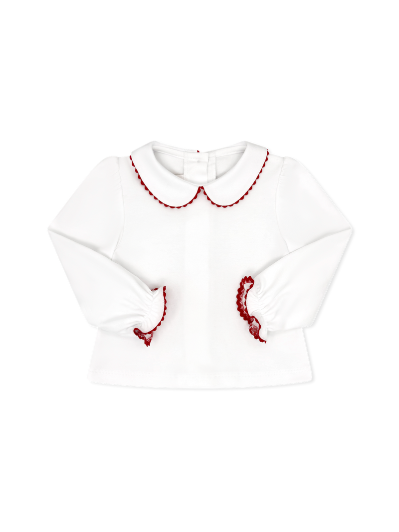 Better Together Blouse Long Sleeve - Legacy White, Ramsey Red