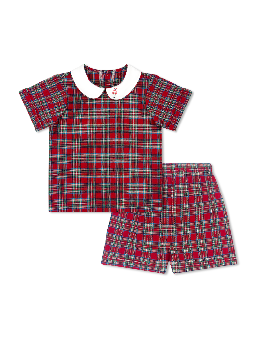 Sibley Short Set - Woodstock Plaid, Nutcracker