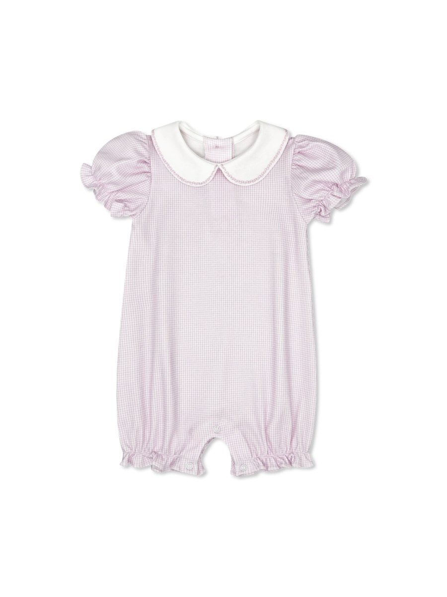 Precious Play Bubble - Baby Pink Minigingham Knit - Classic Core Baby | Lullaby Set