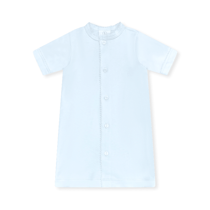 Welcome Little One Daygown - Park Blue Knit - Classic Core Baby | Lullaby Set