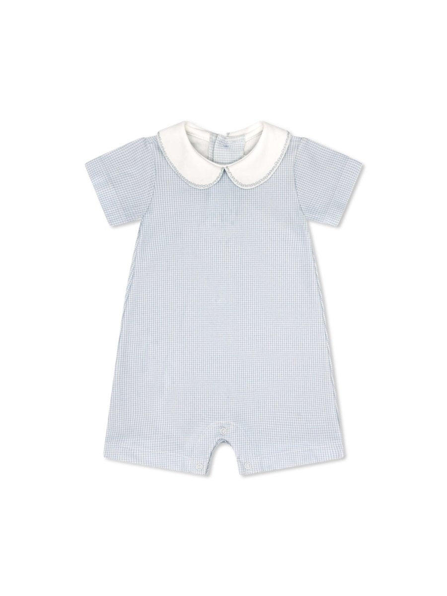 Precious Play Bubble - Baby Blue Knit Minigingham - Classic Core Baby | Lullaby Set