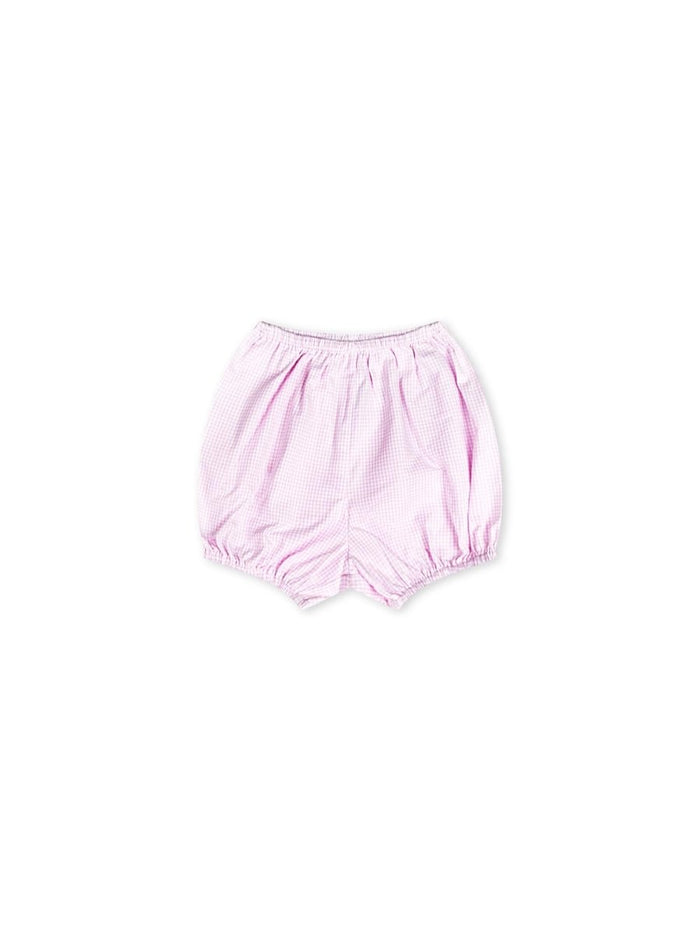 Elegant Diaper Cover - Baby Pink Minigingham Woven - Classic Core Baby | Lullaby Set