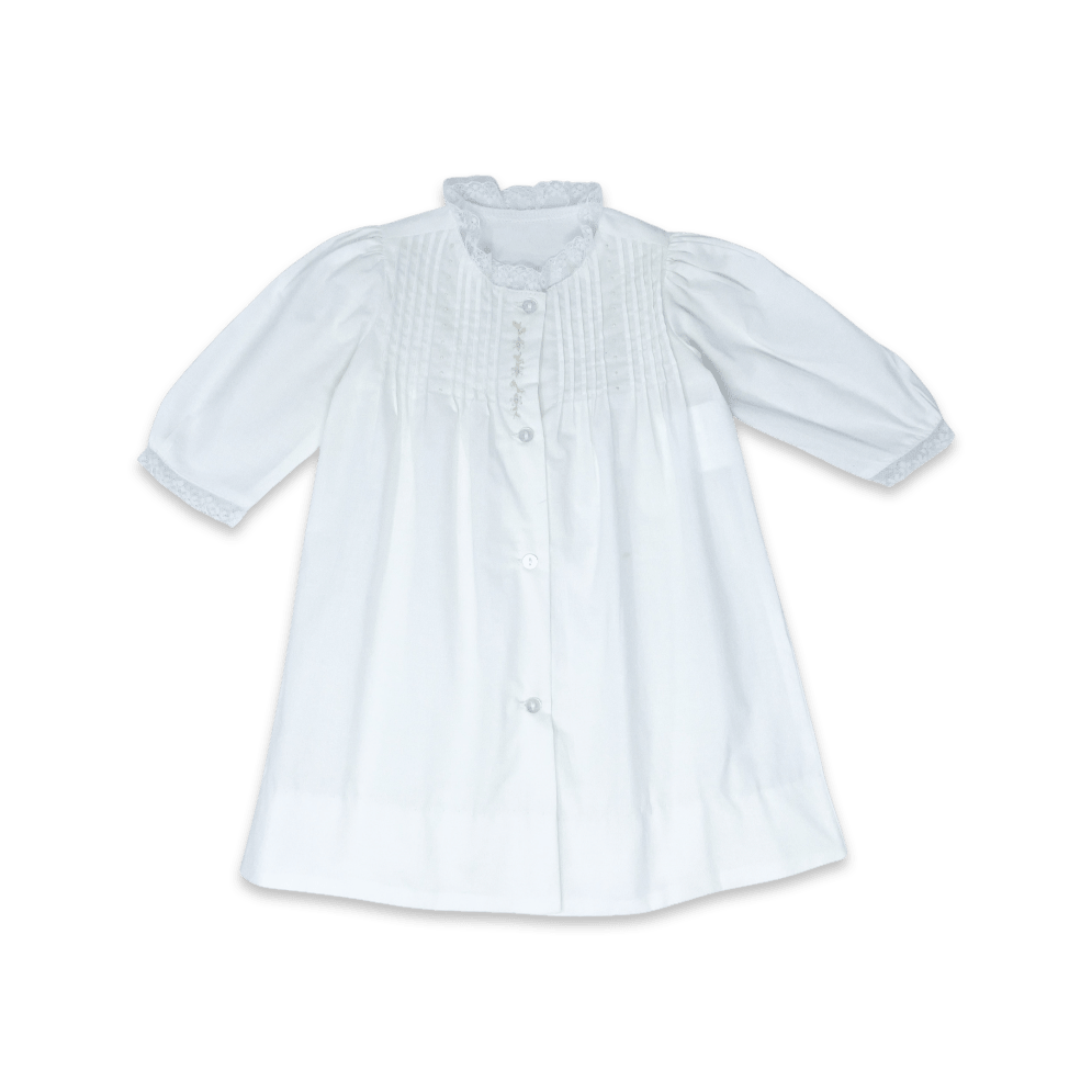 1956 Daygown - Blessings White with Flower Embroidery - Classic Core Baby | Lullaby Set