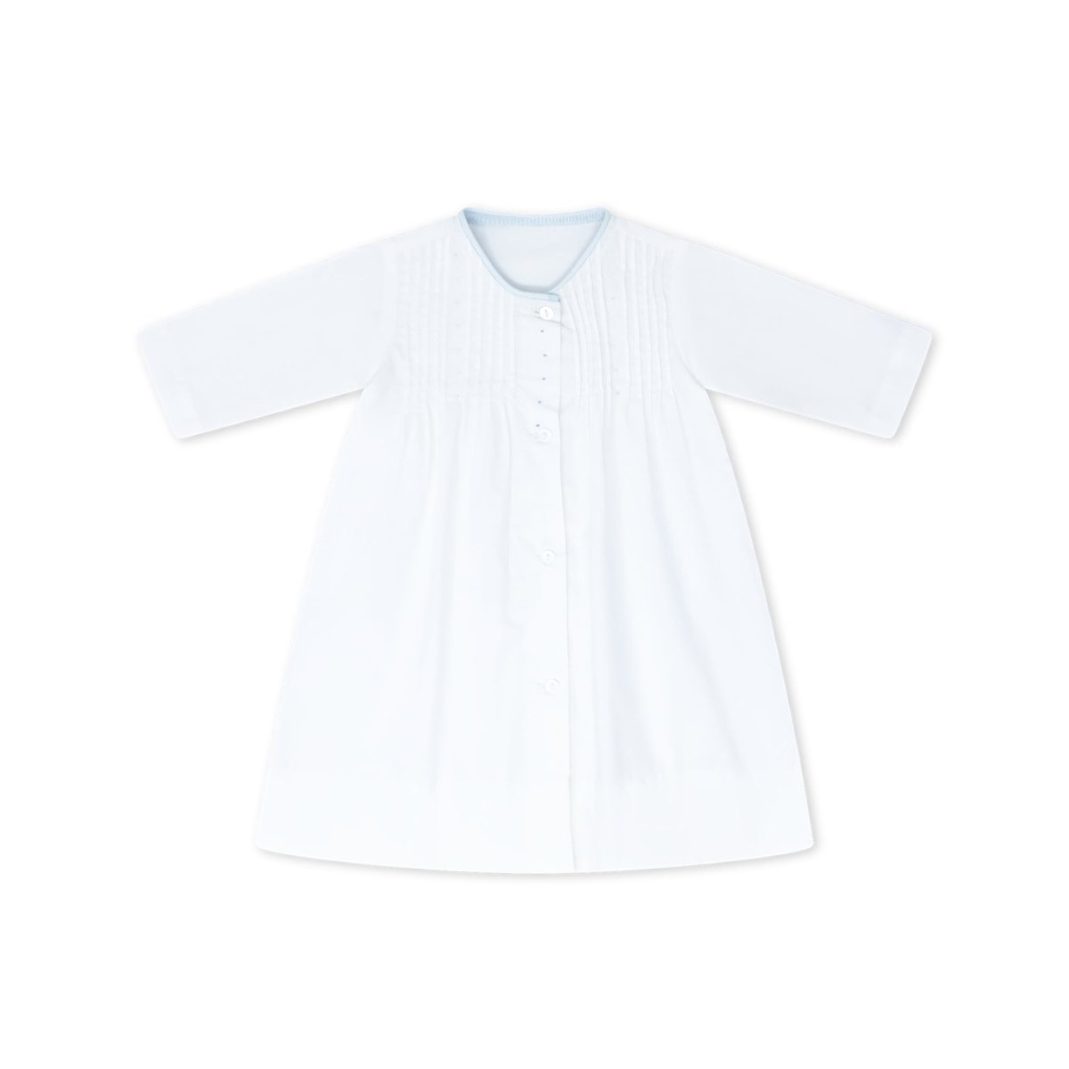 1956 Daygown - Blessings White with Blue Batiste - Classic Core Baby | Lullaby Set